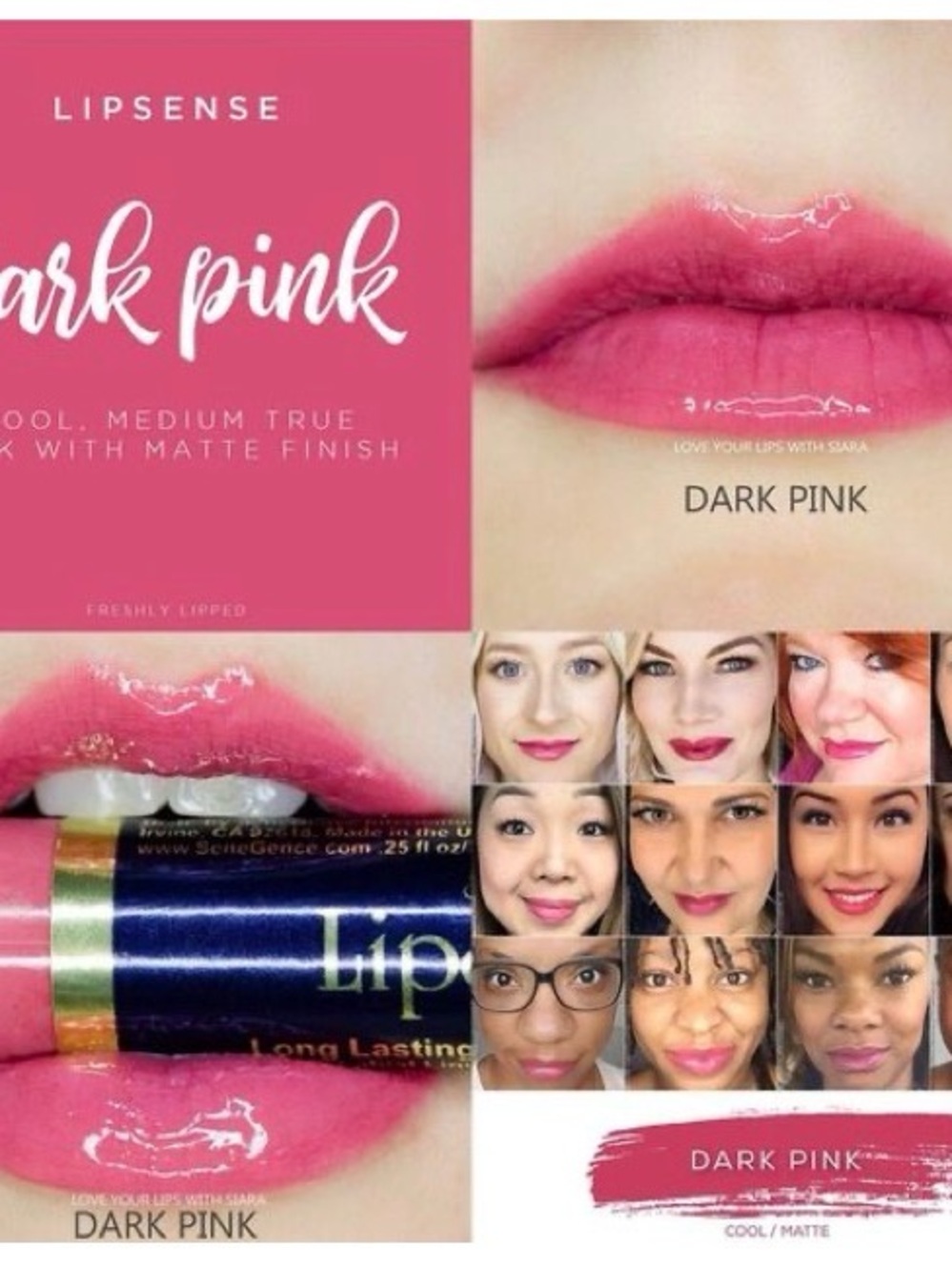 LipSense by SeneGence long lasting lipstick new never opened Dark Pink